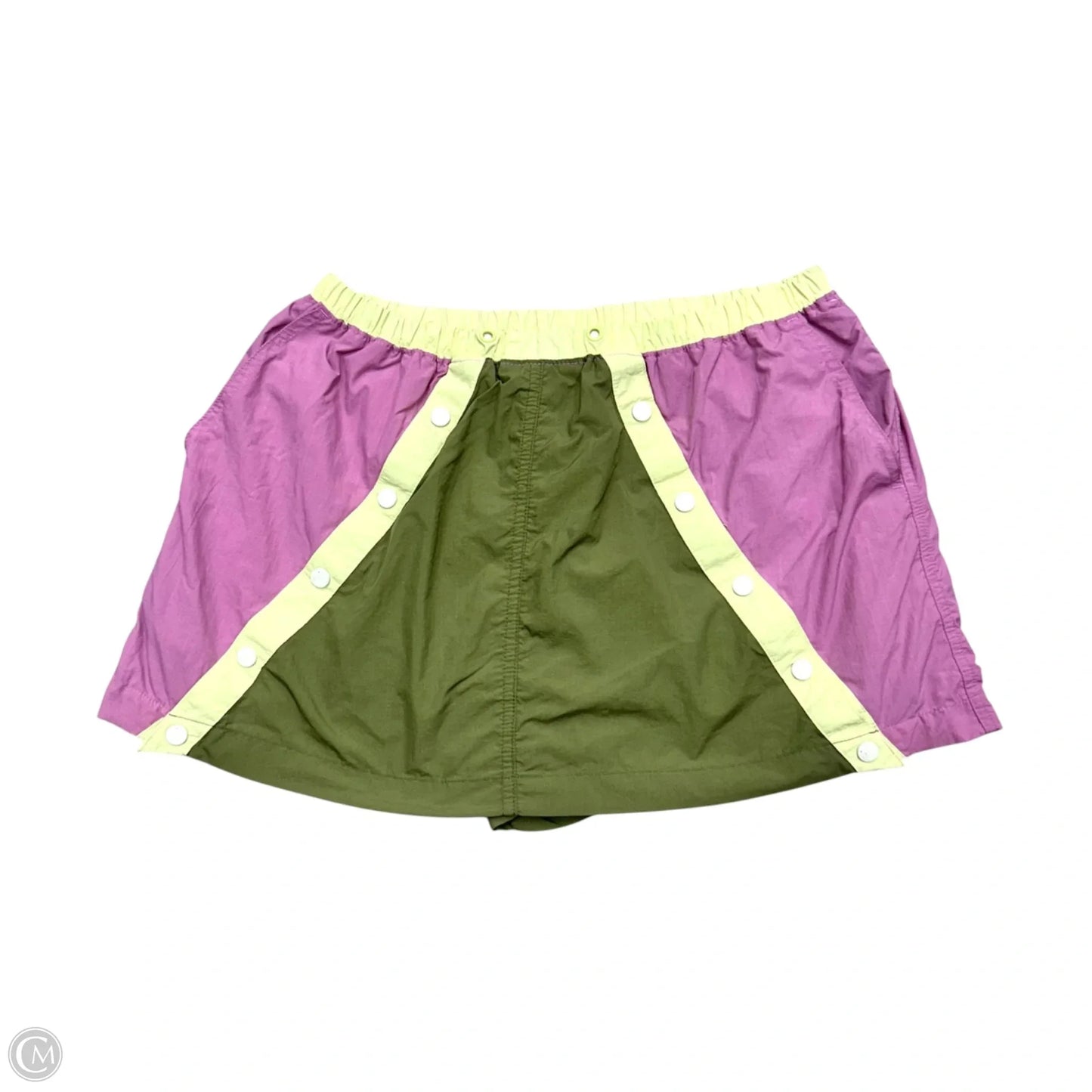 Skort By Free People In Green & Purple, Size: S