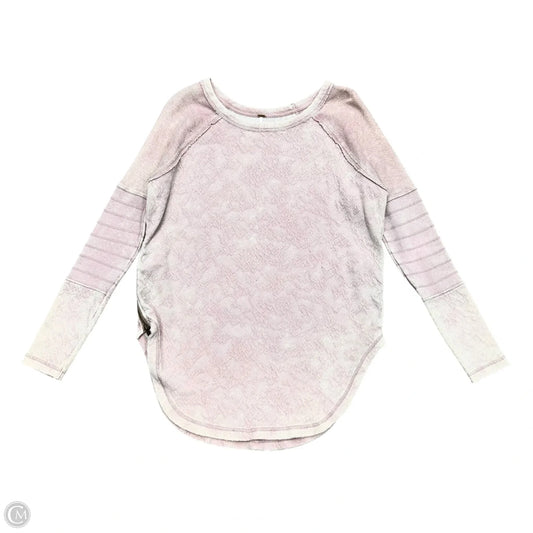 Top Long Sleeve By Free People In Pink, Size: S
