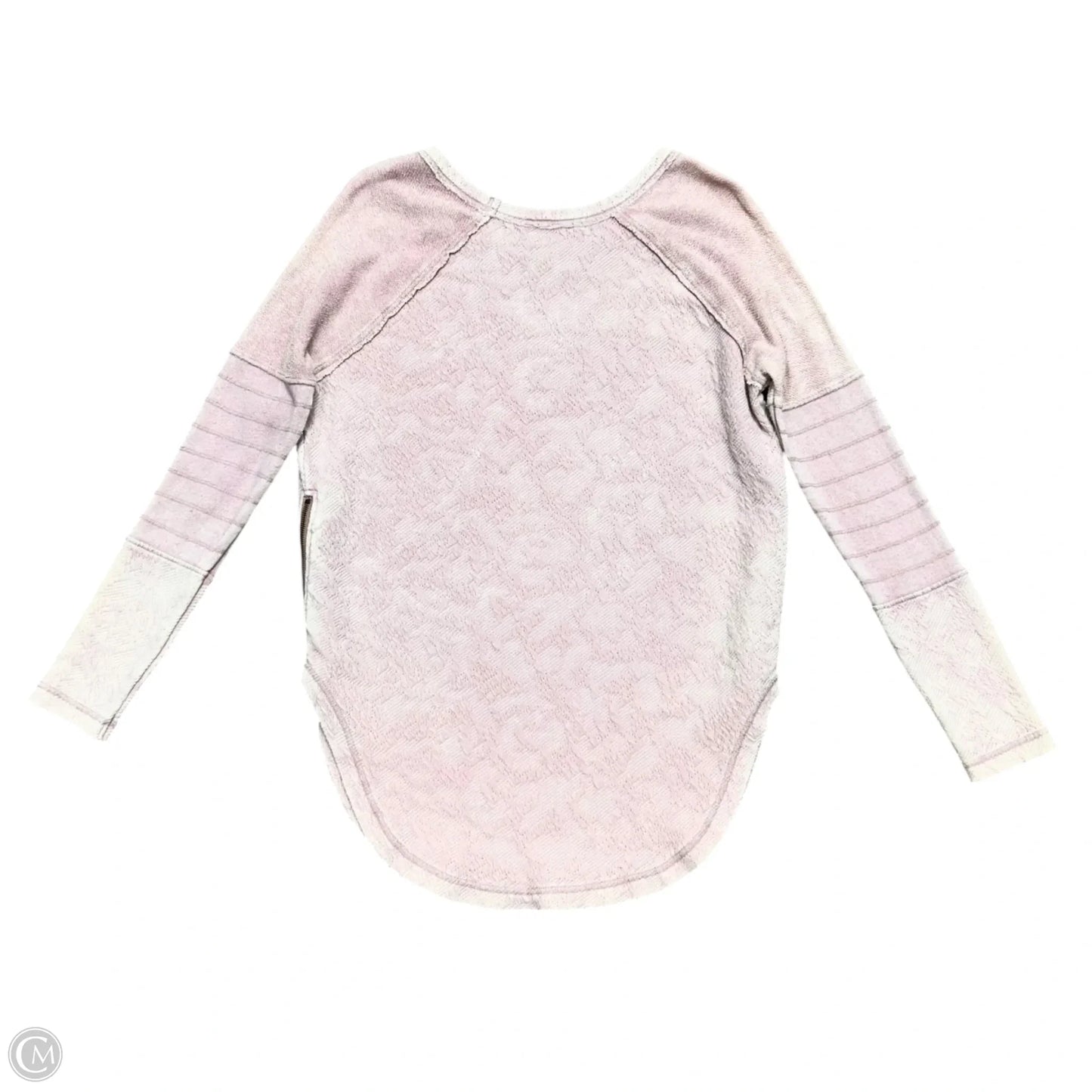Top Long Sleeve By Free People In Pink, Size: S