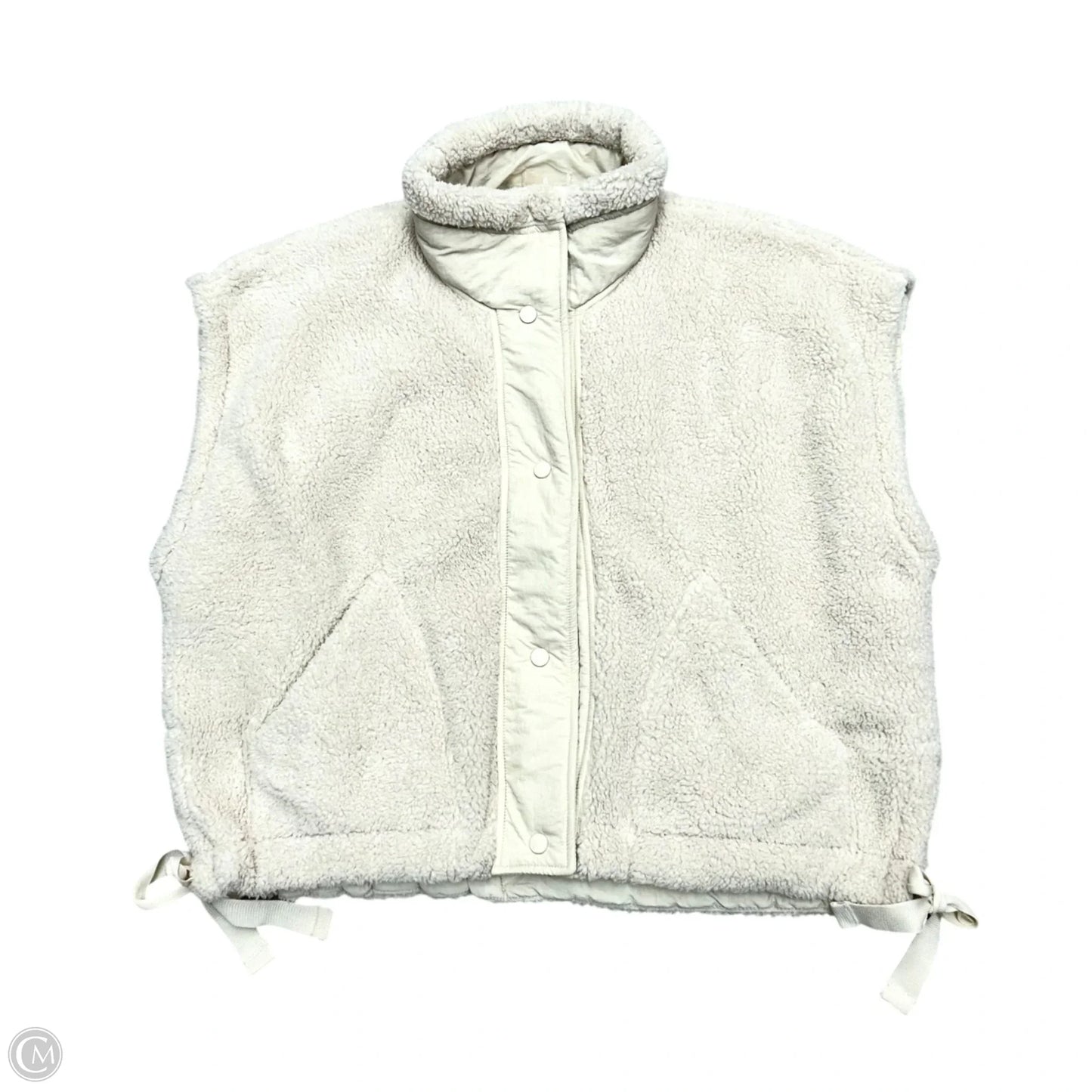 Vest Faux Fur & Sherpa By Free People In Cream, Size: S