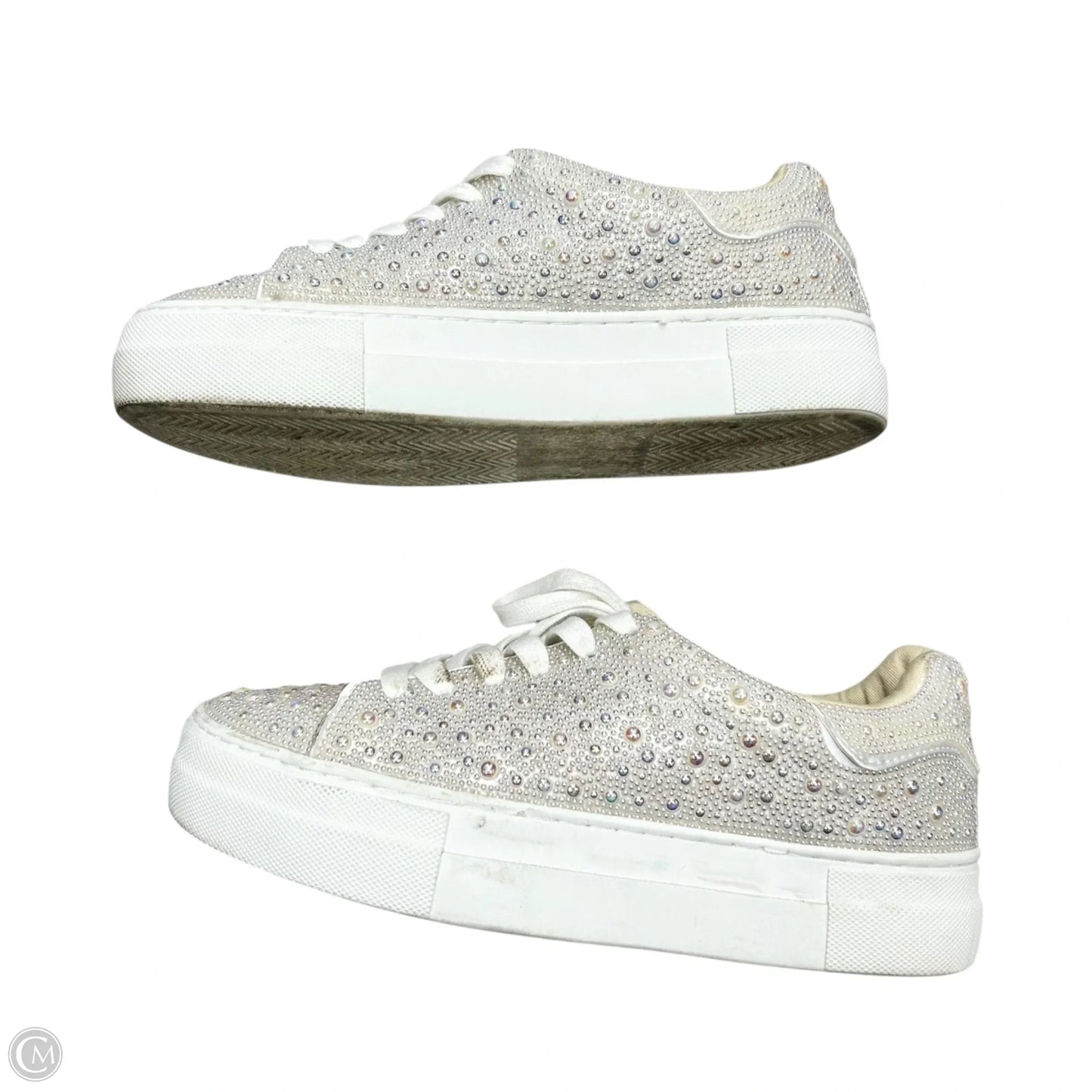 Shoes Sneakers By Betsey Johnson In White, Size: 7