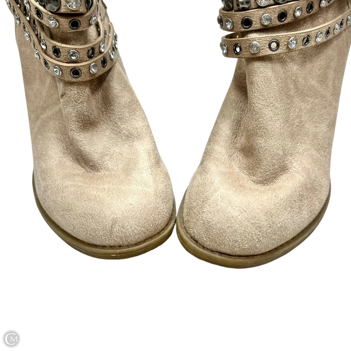 Boots Ankle Heels By Not Rated In Tan, Size: 6.5