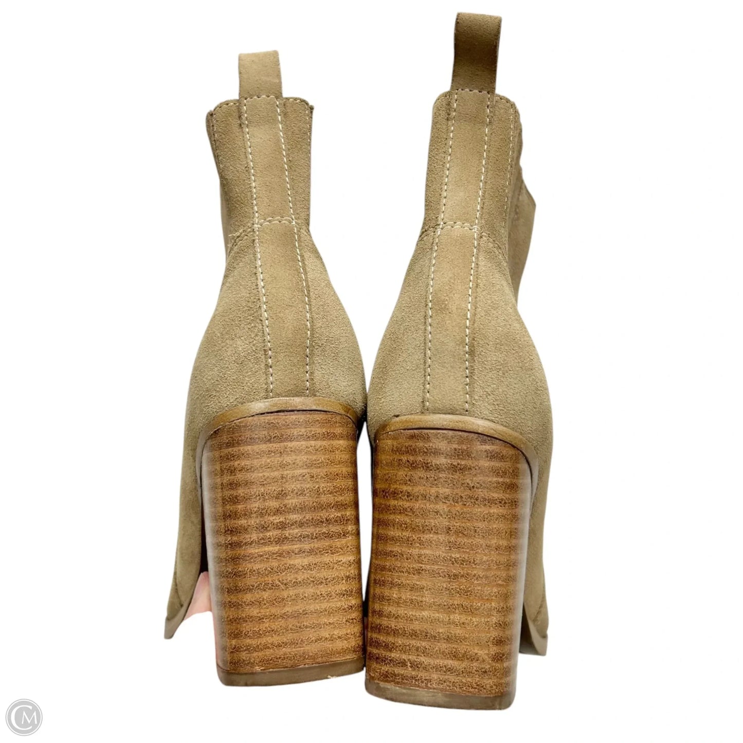 Boots Ankle Heels By Marc Fisher In Tan, Size: 7