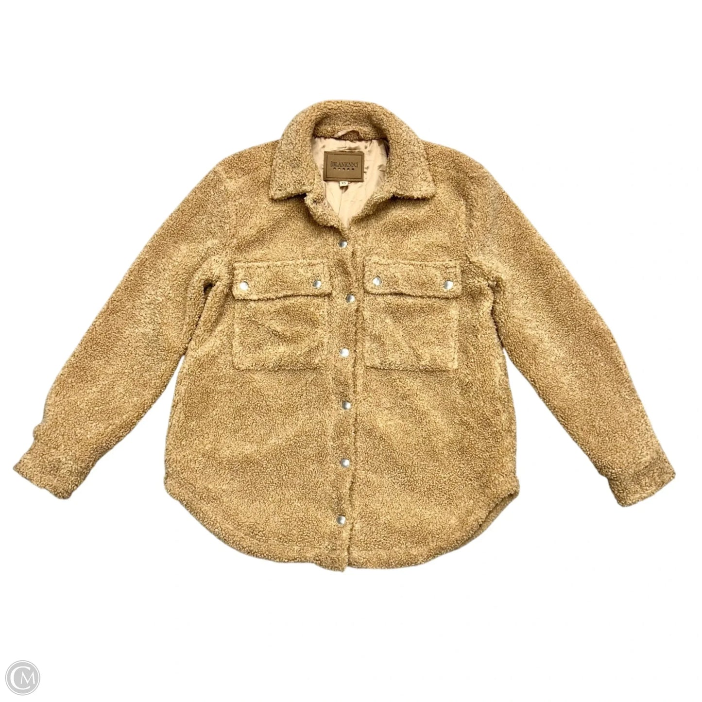 Coat Faux Fur & Sherpa By Blanknyc In Tan, Size: Xs