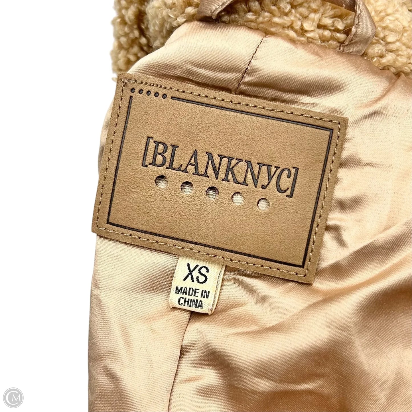 Coat Faux Fur & Sherpa By Blanknyc In Tan, Size: Xs