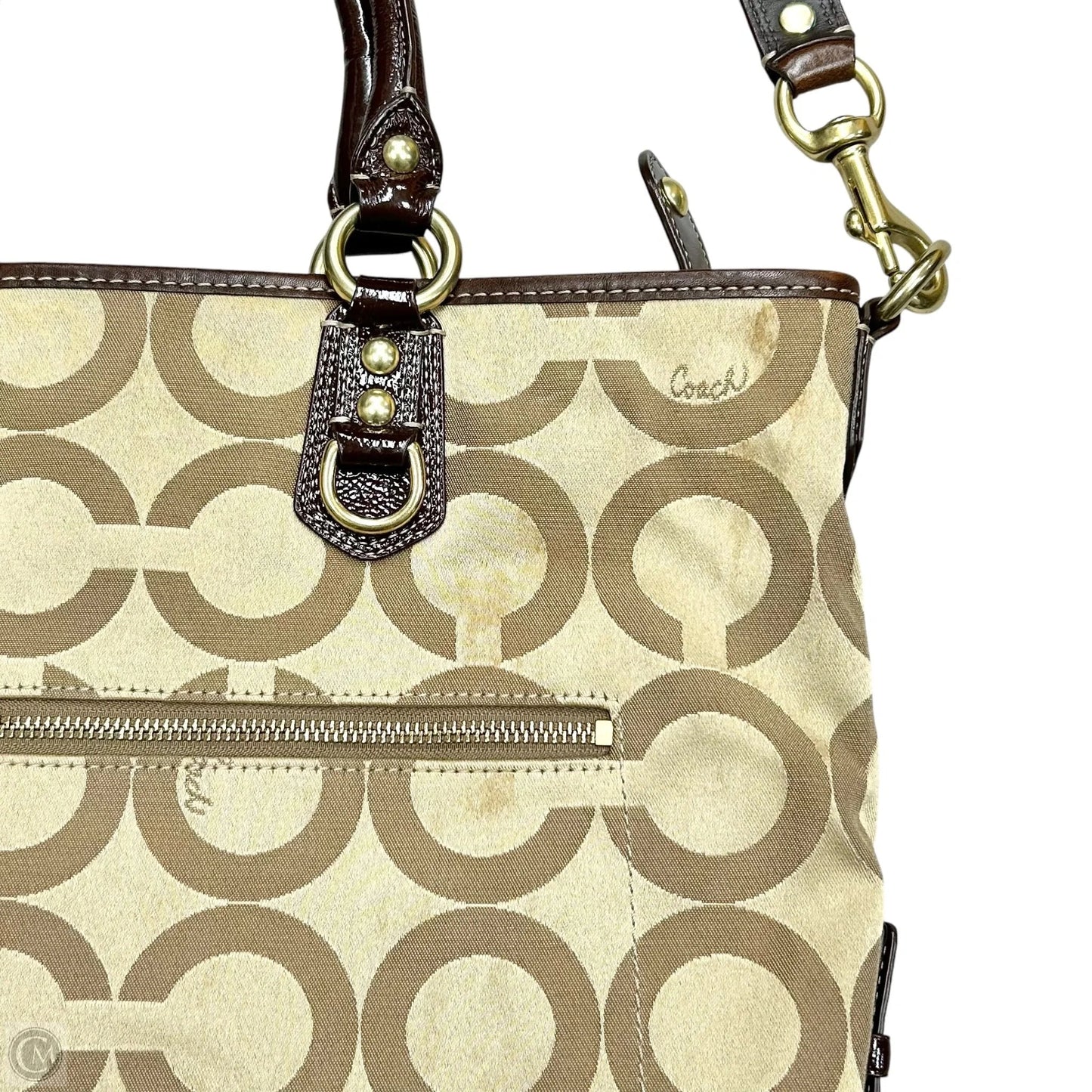 Handbag Designer By Coach, Size: Large