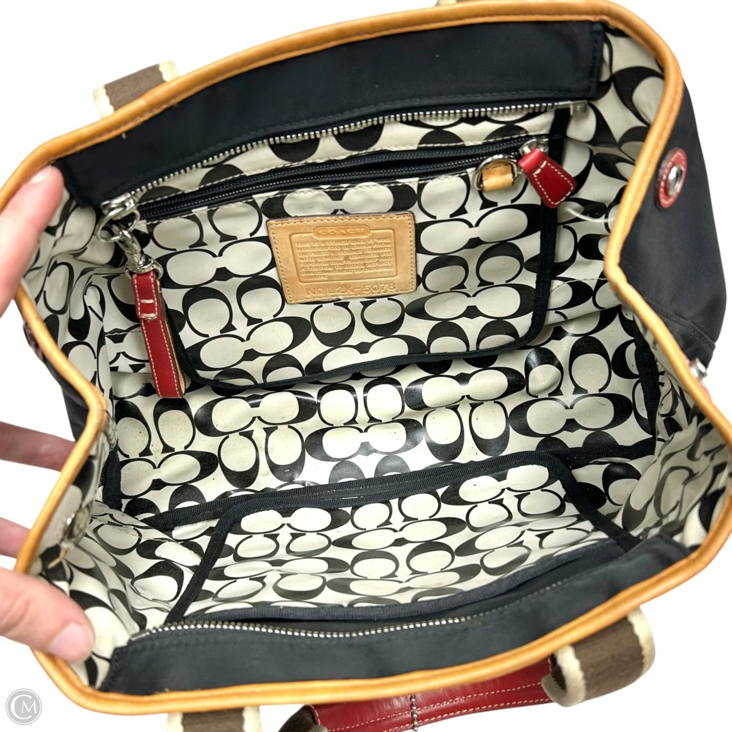 Tote Designer By Coach, Size: Small