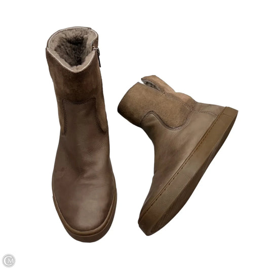 Boots Designer By Frye In Taupe, Size: 8.5