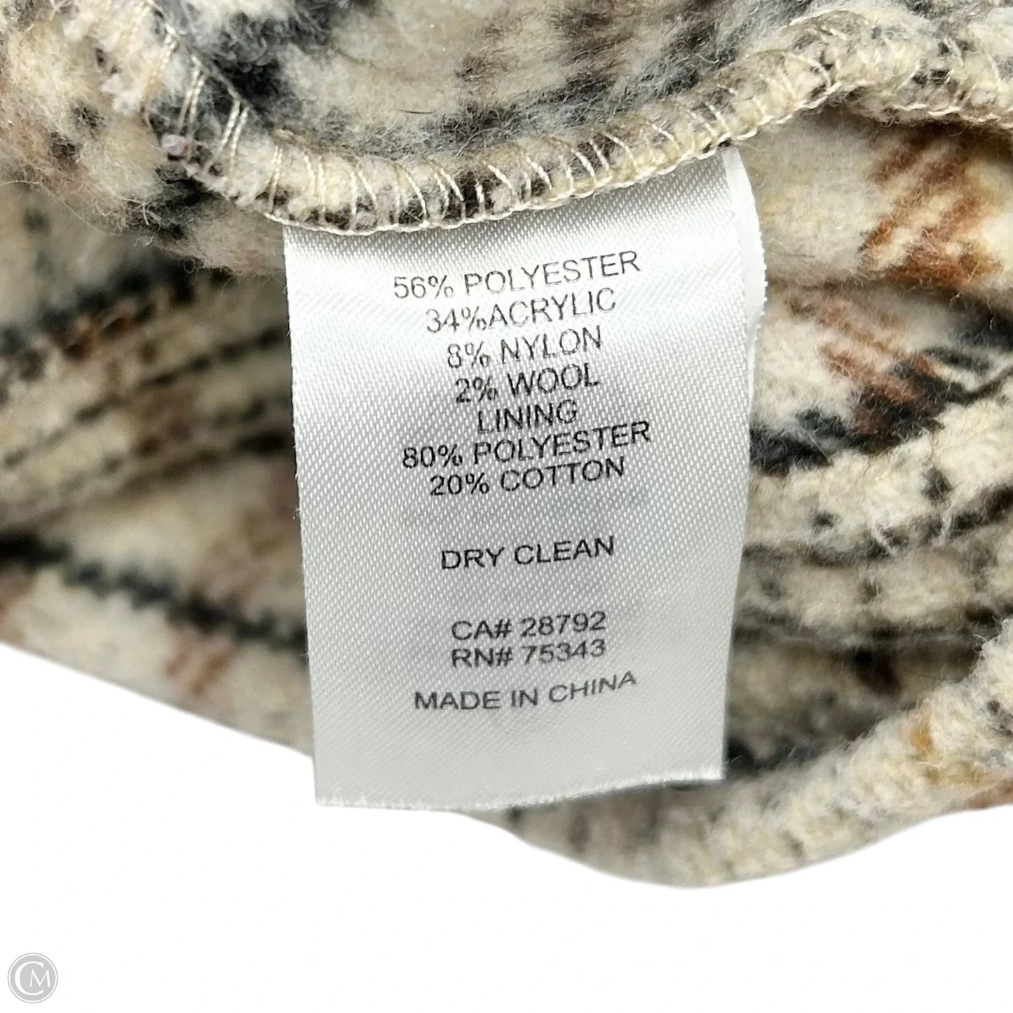Jacket Other By Joie In Plaid Pattern, Size: L