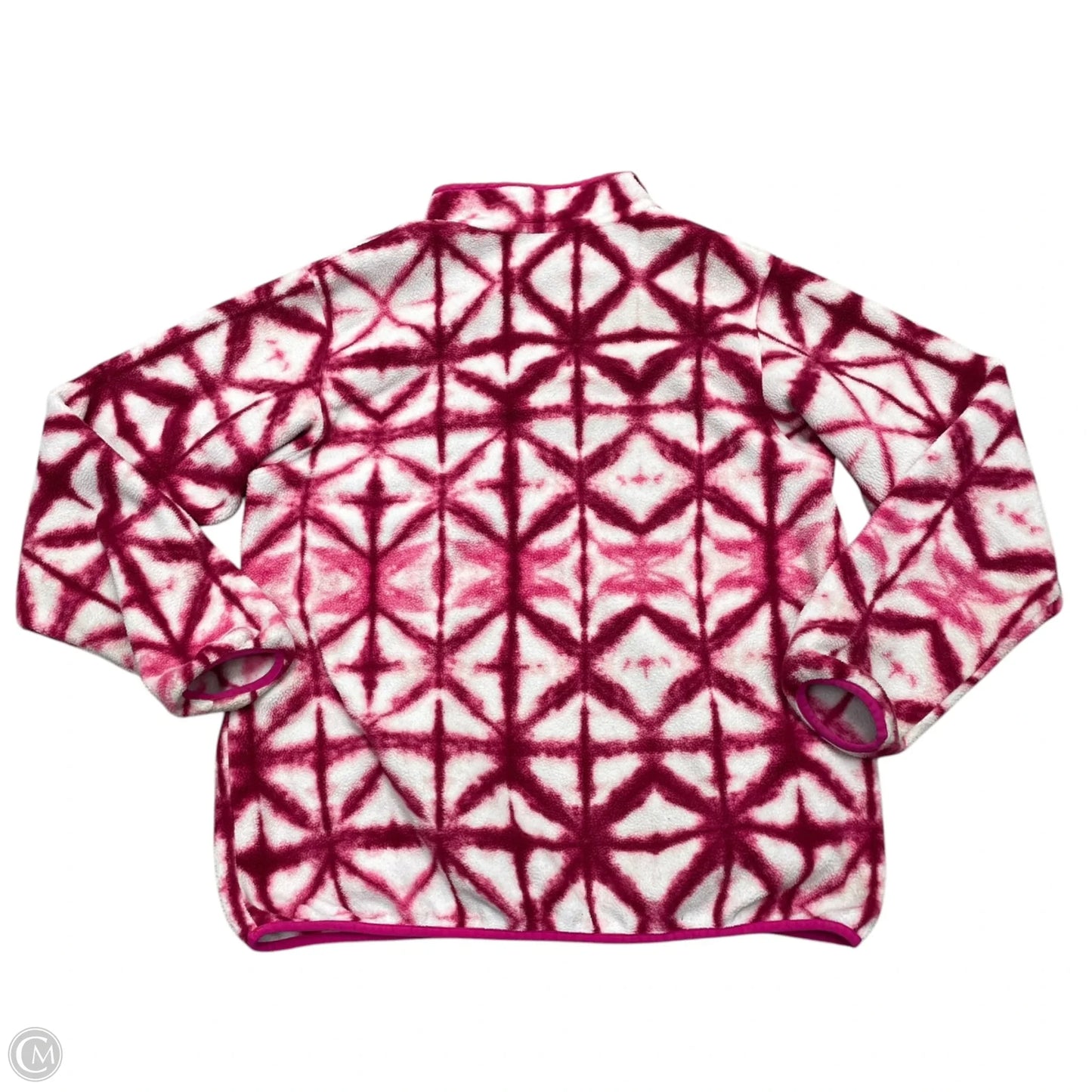 Jacket Fleece By Patagonia In Tie Dye Print, Size: L