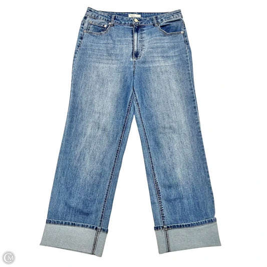 Jeans Straight By Oat In Blue Denim, Size: 10