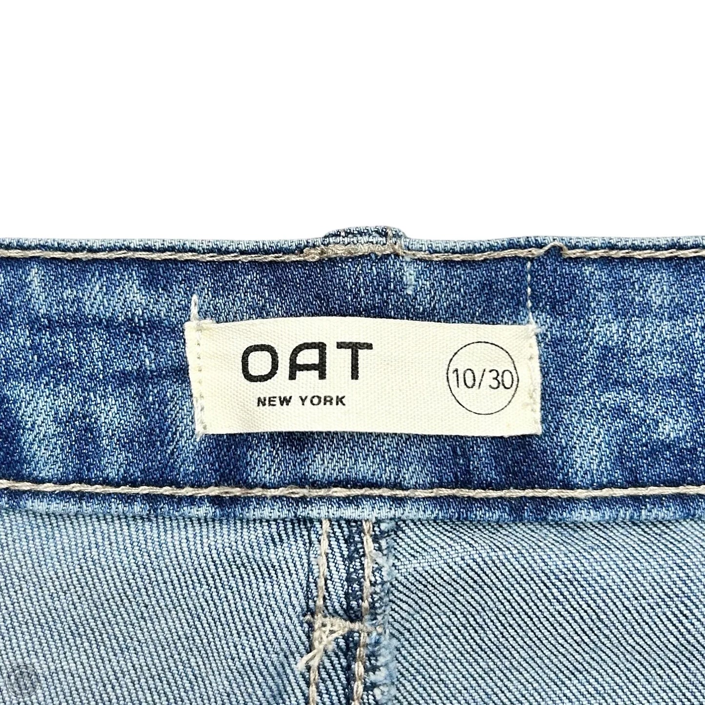 Jeans Straight By Oat In Blue Denim, Size: 10