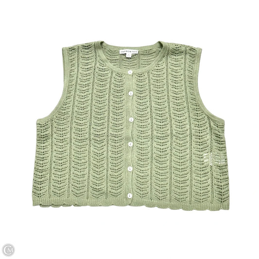 Vest Sweater By And Now This In Green, Size: Xl