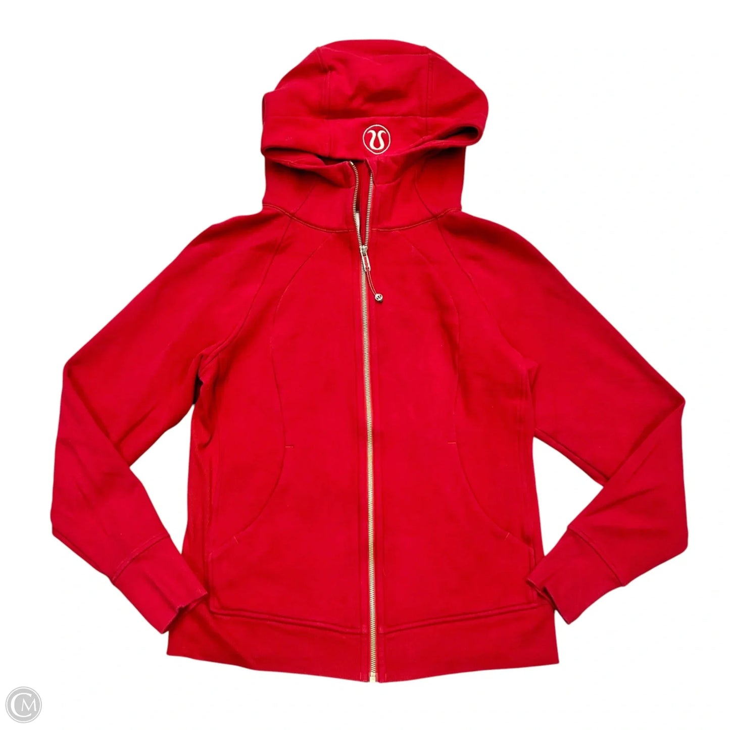 Athletic Jacket By Lululemon In Red, Size: L