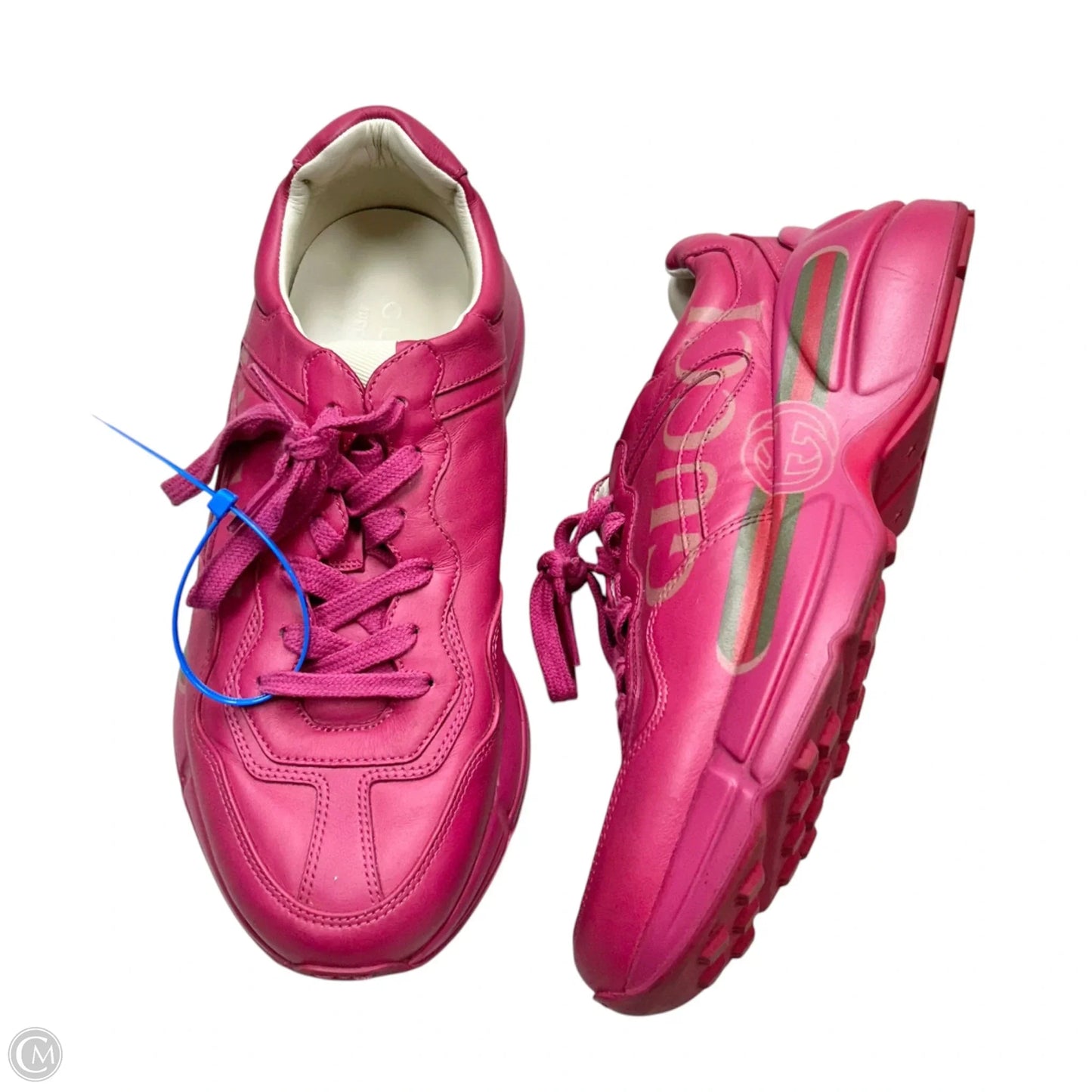 Shoes Luxury Designer By Gucci In Pink, Size: 7.5