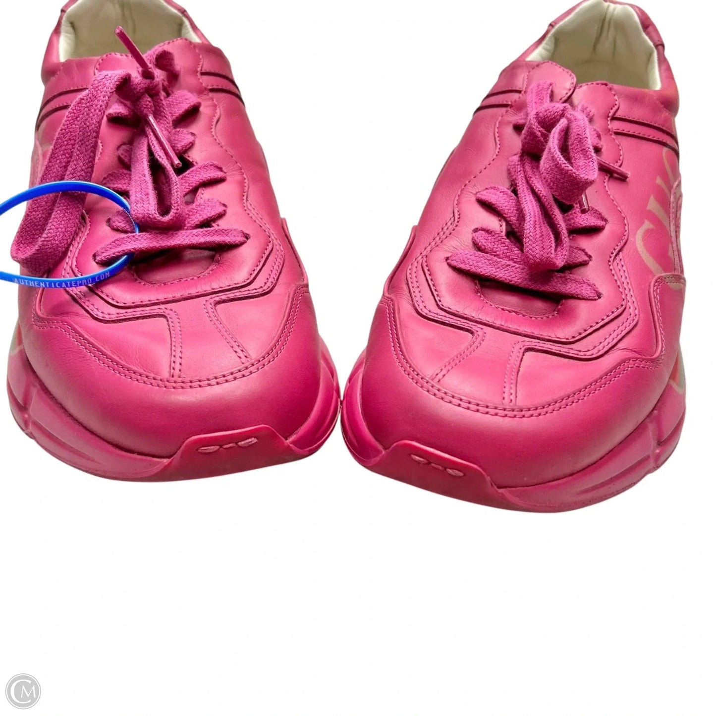 Shoes Luxury Designer By Gucci In Pink, Size: 7.5