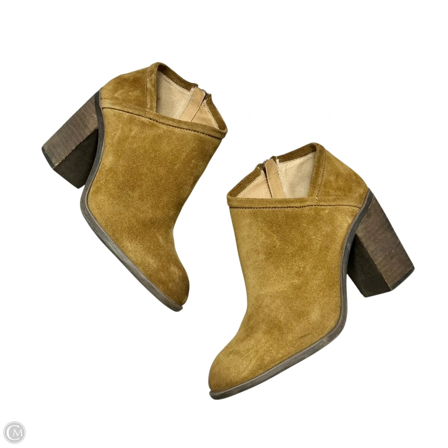 Boots Ankle Heels By Lucky Brand In Tan, Size: 8.5