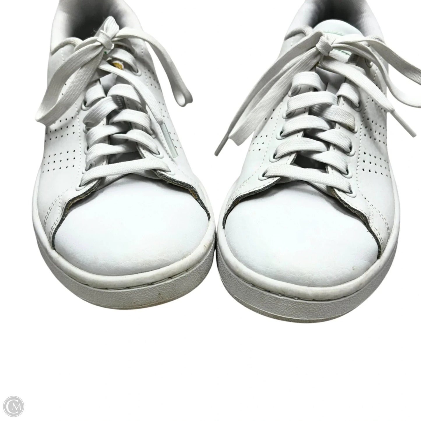 Shoes Sneakers By Adidas In Green & White, Size: 8