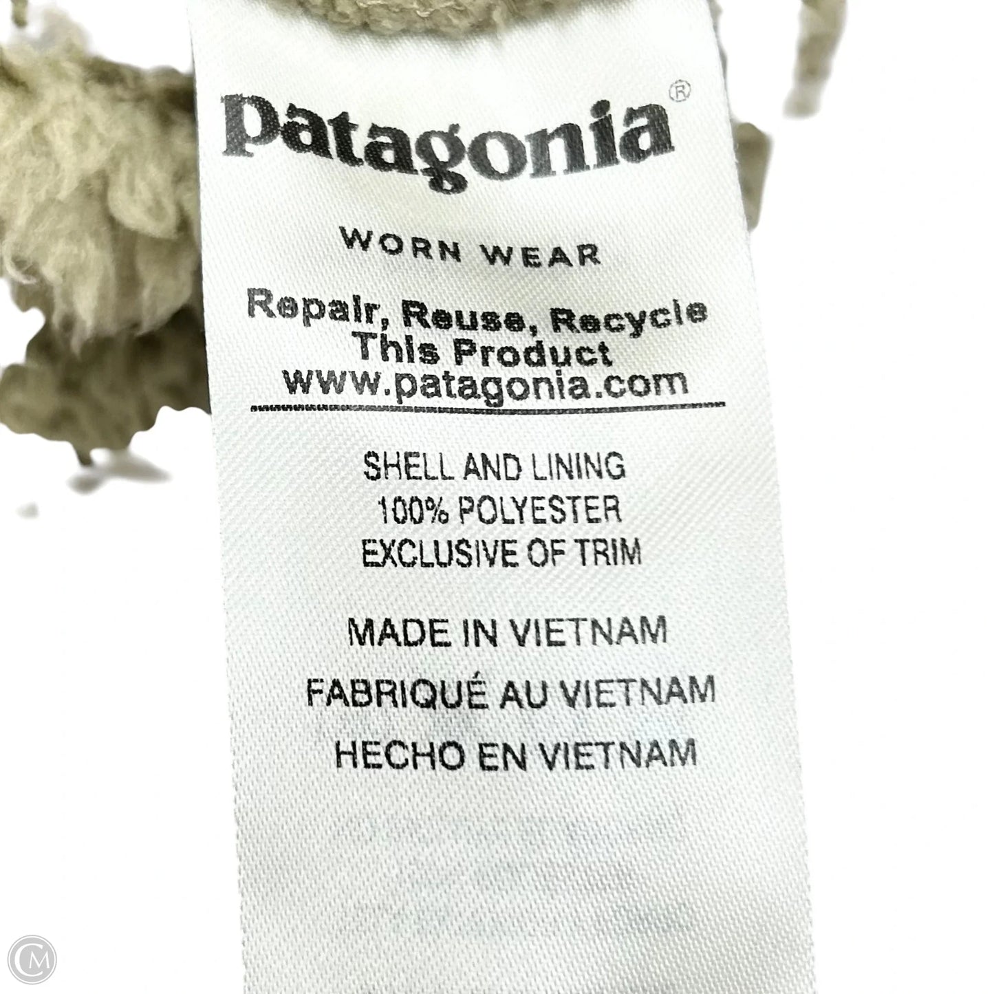 Sweatshirt Collar By Patagonia In Tan, Size: S