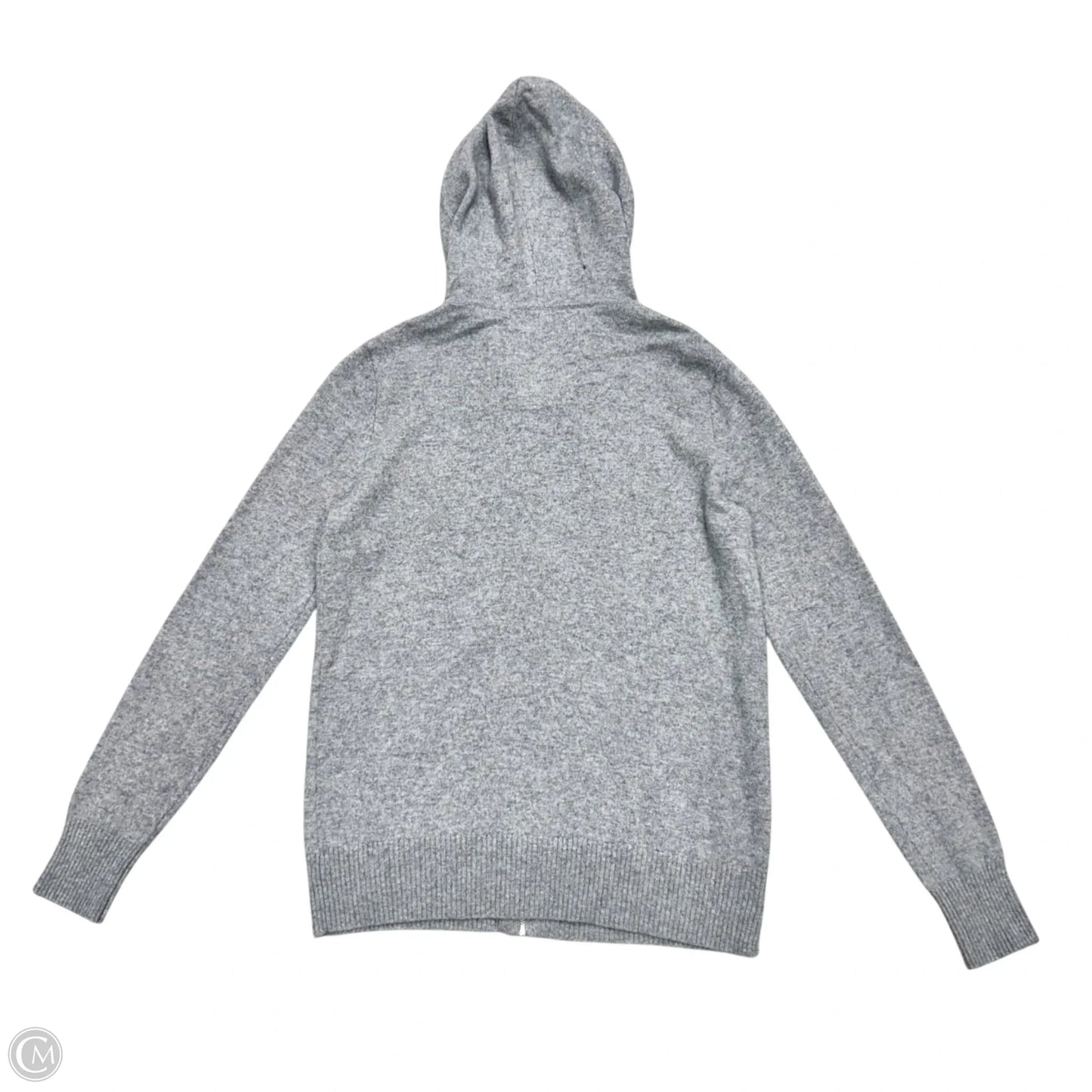 Sweatshirt Hoodie By Bloomingdales In Grey, Size: M