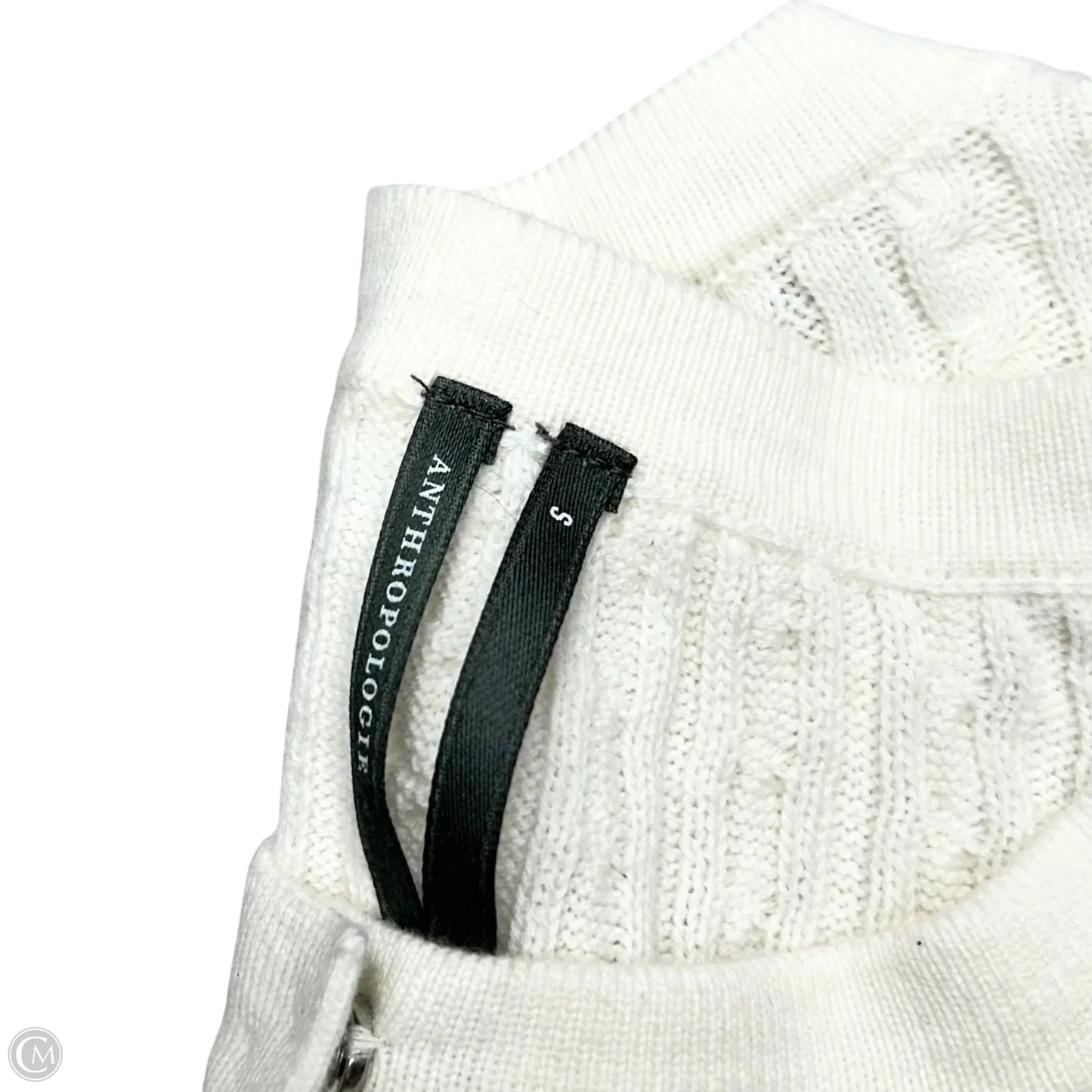 Top Long Sleeve By Anthropologie In White, Size: S