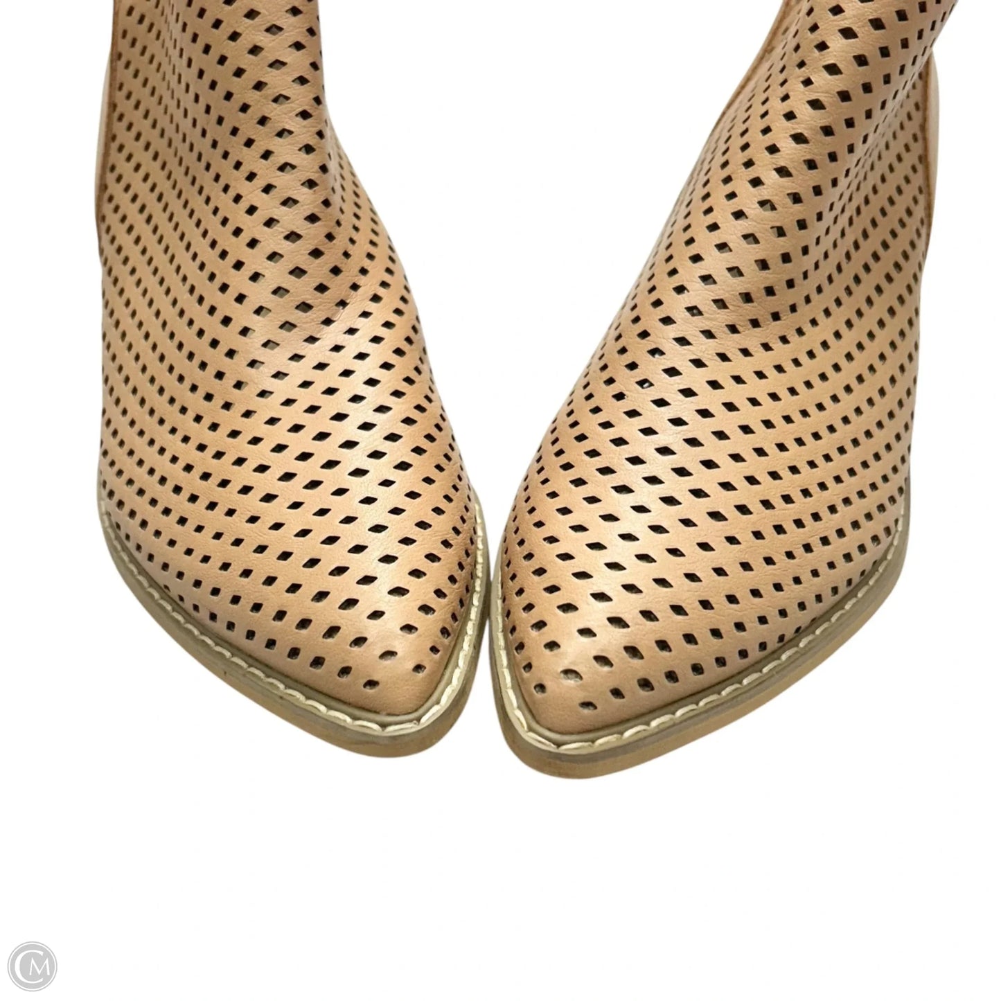 Boots Ankle Heels By Mi Im In Tan, Size: 9