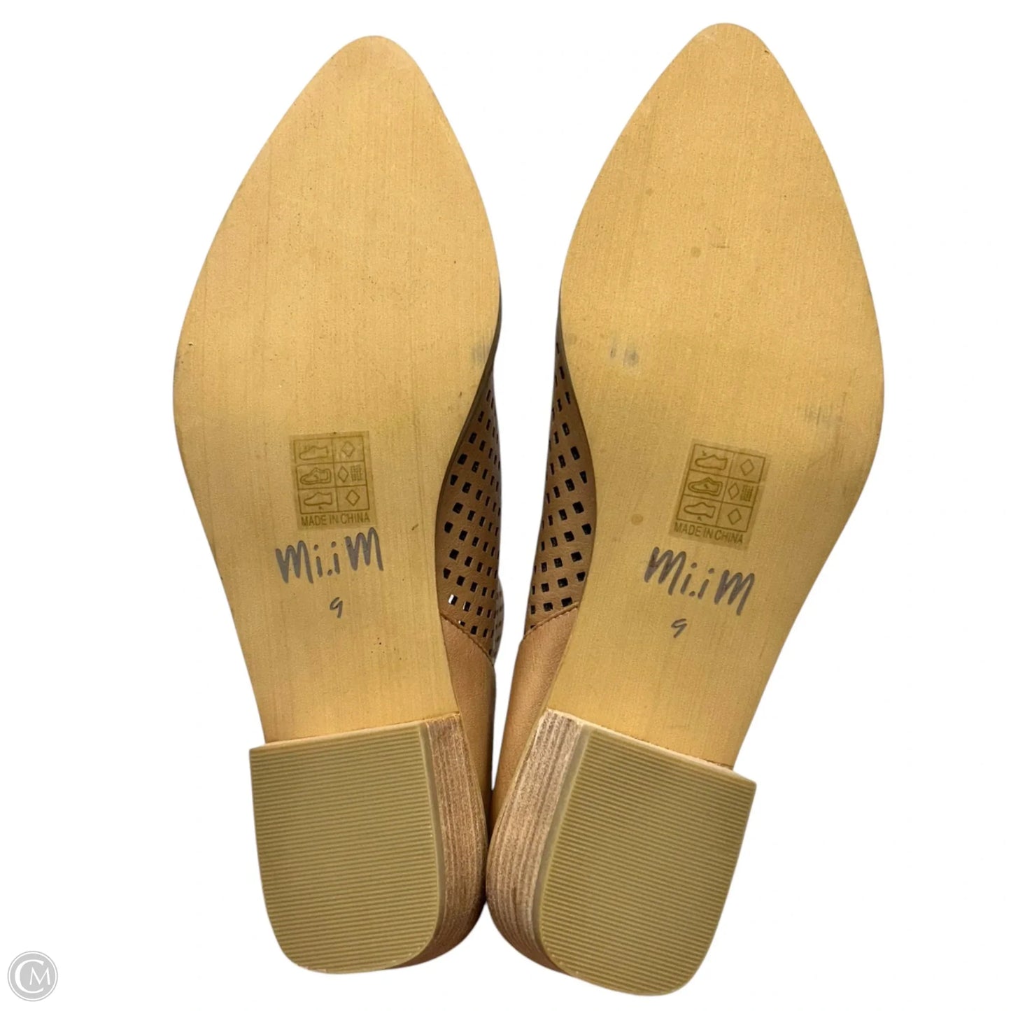 Boots Ankle Heels By Mi Im In Tan, Size: 9