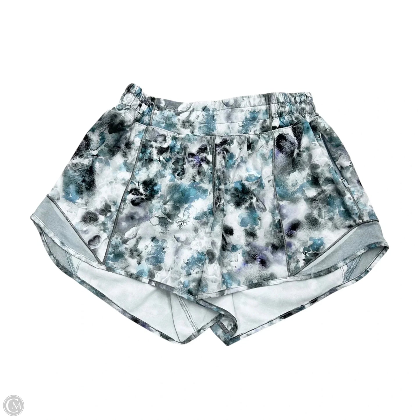 Athletic Skort By Lululemon In Black & Grey, Size: S