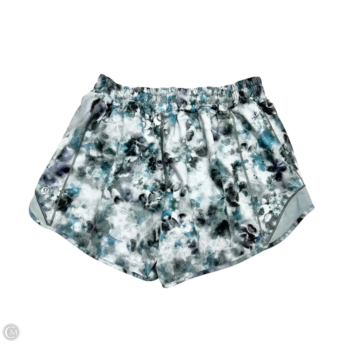 Athletic Skort By Lululemon In Black & Grey, Size: S