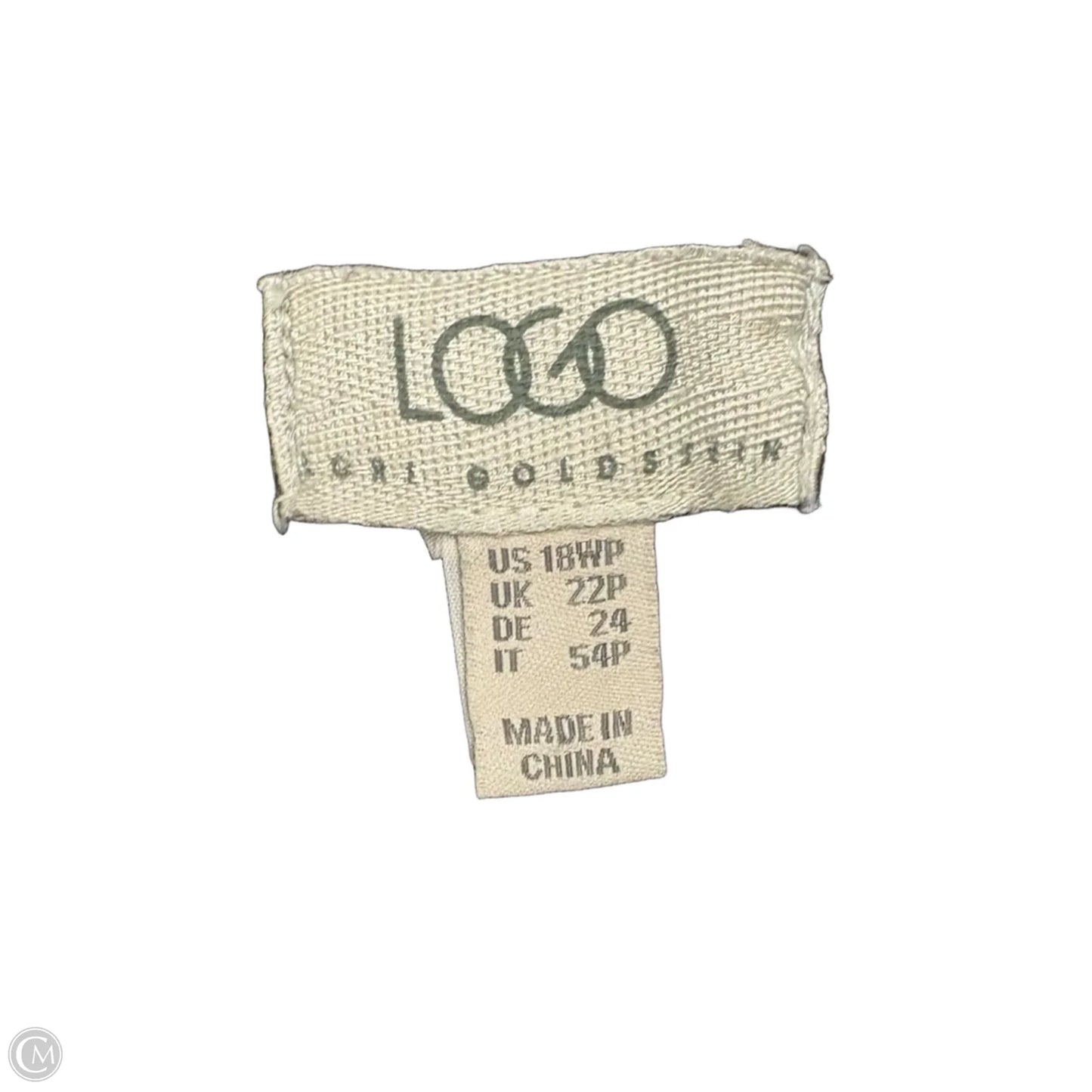 Jeans Wide Leg By Logo In Grey Denim, Size: 18
