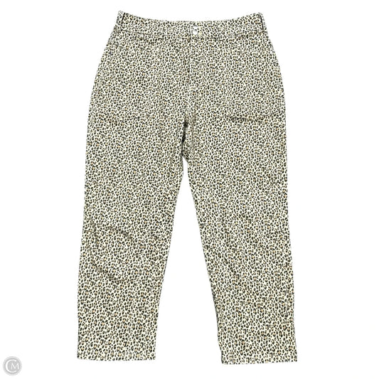 Jeans Straight By Pilcro In Leopard Print, Size: 14