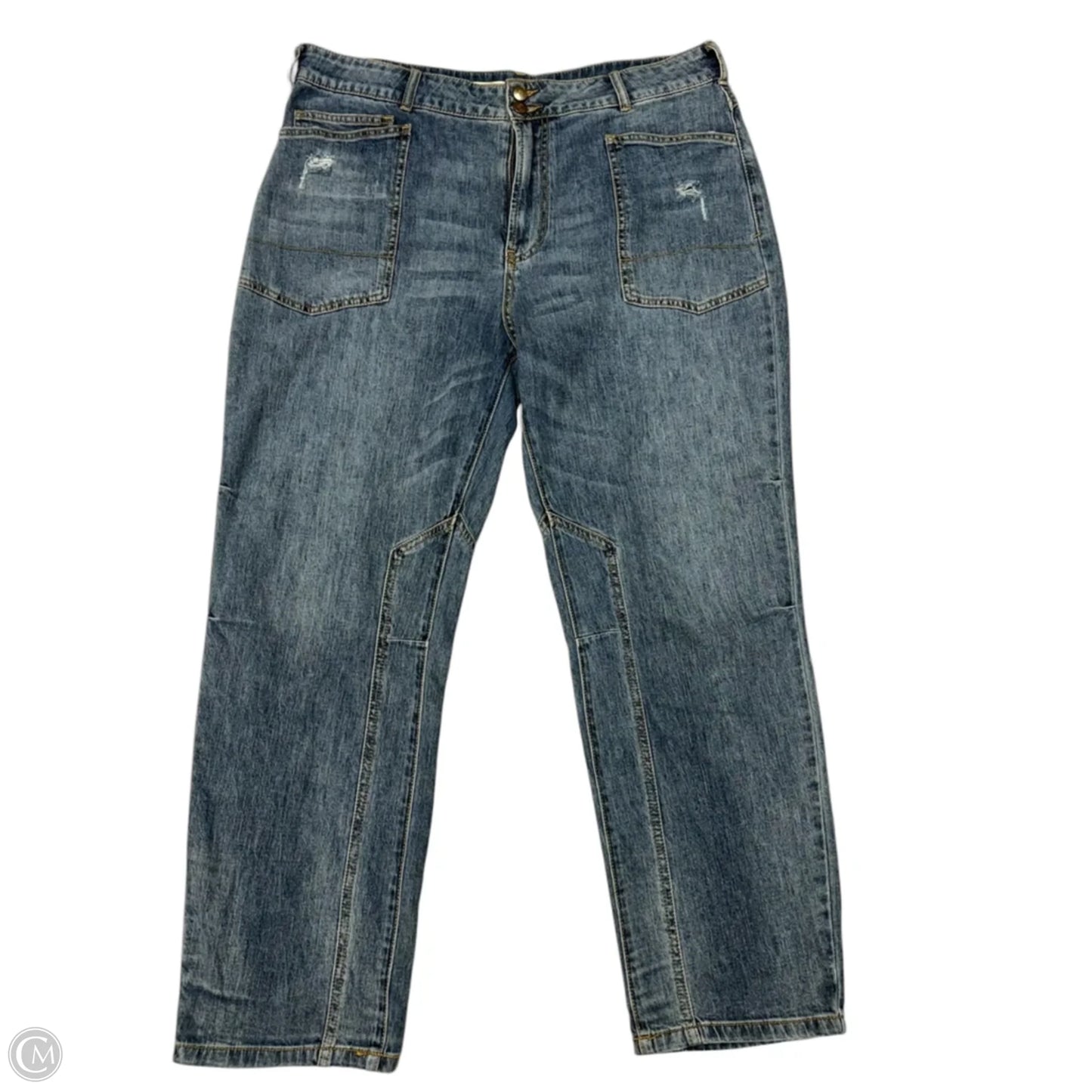 Jeans Skinny By Pilcro In Blue Denim, Size: 18