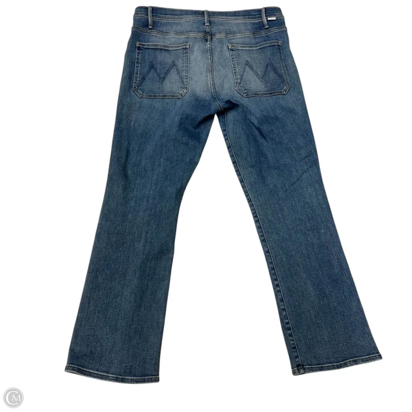 Jeans Straight By Mother In Blue Denim, Size: 14