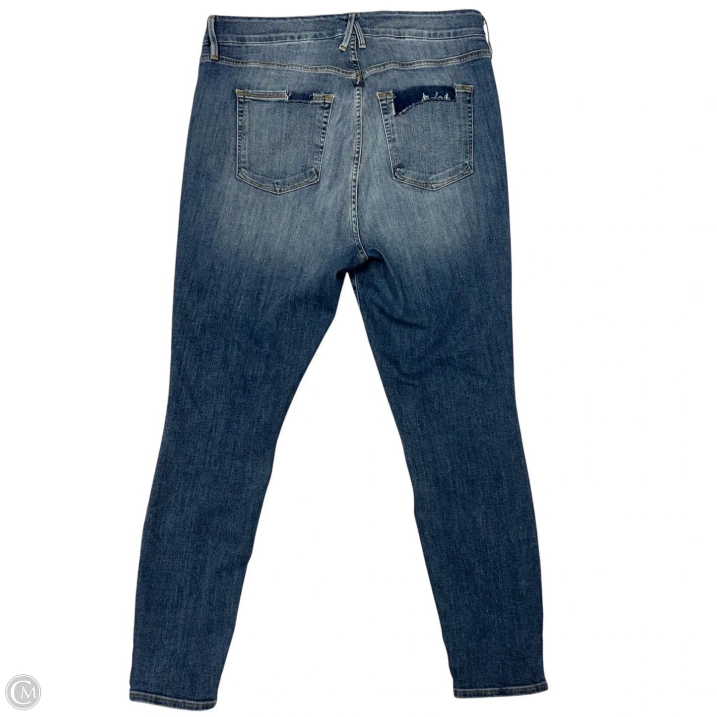 Jeans Skinny By Good American In Blue Denim, Size: 18