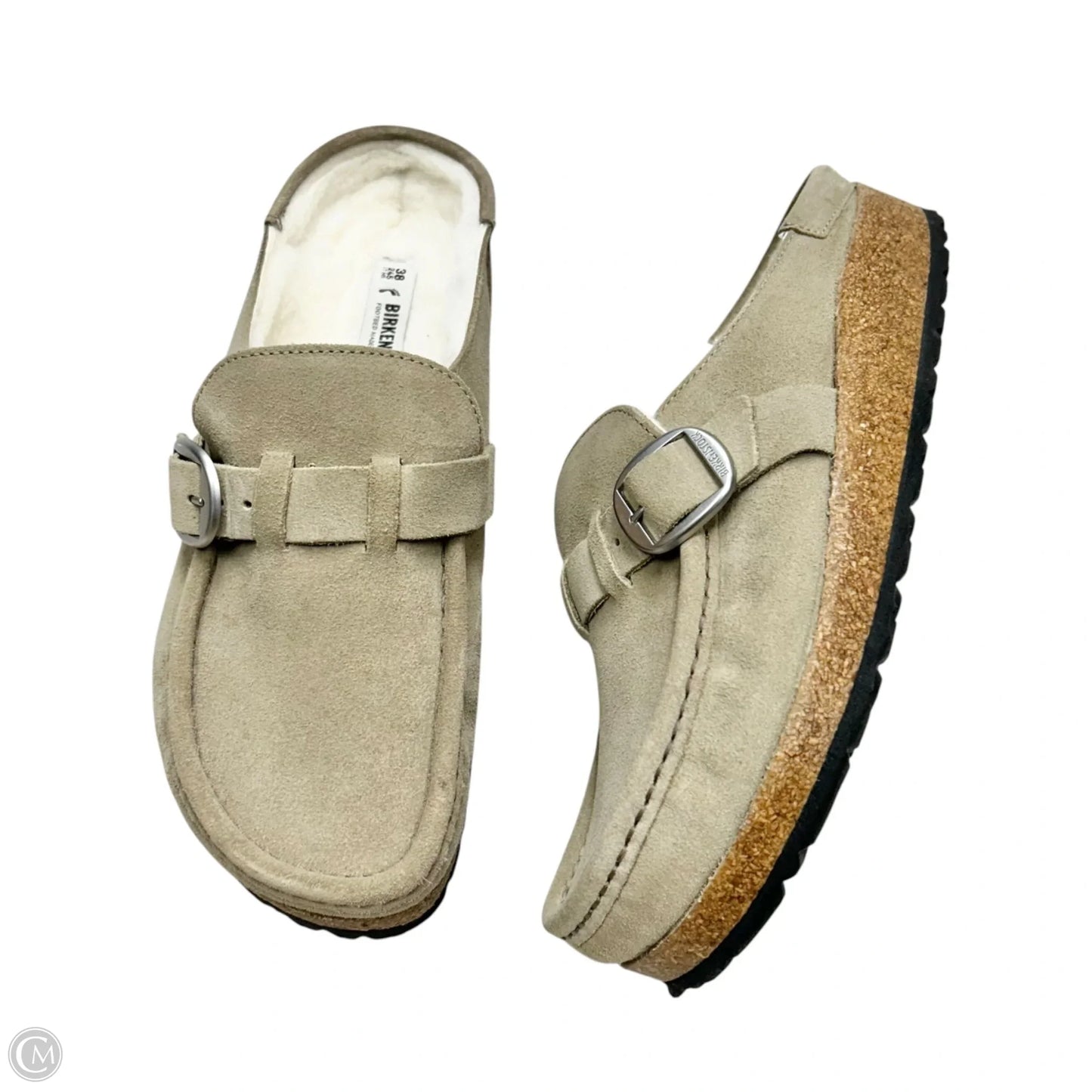Shoes Flats By Birkenstock In Taupe, Size: 7