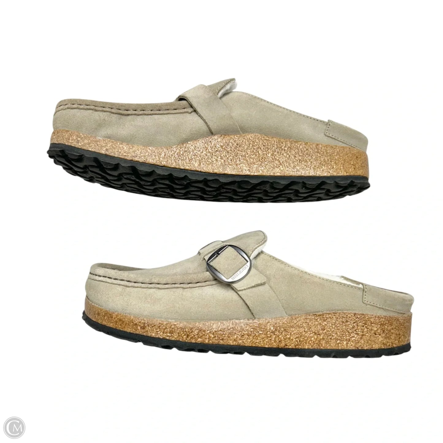 Shoes Flats By Birkenstock In Taupe, Size: 7
