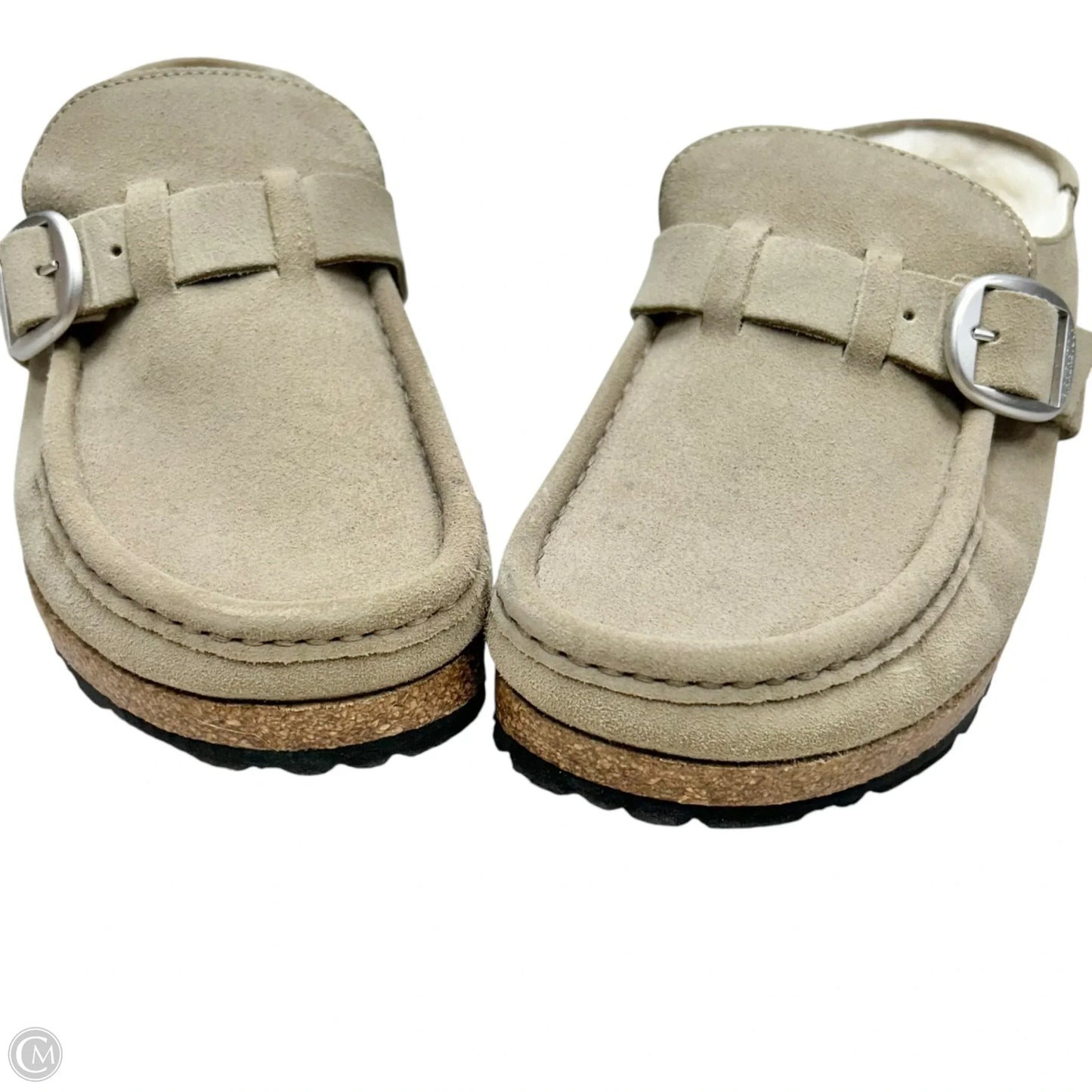 Shoes Flats By Birkenstock In Taupe, Size: 7