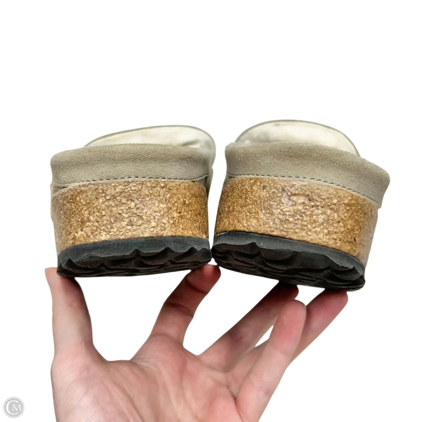 Shoes Flats By Birkenstock In Taupe, Size: 7