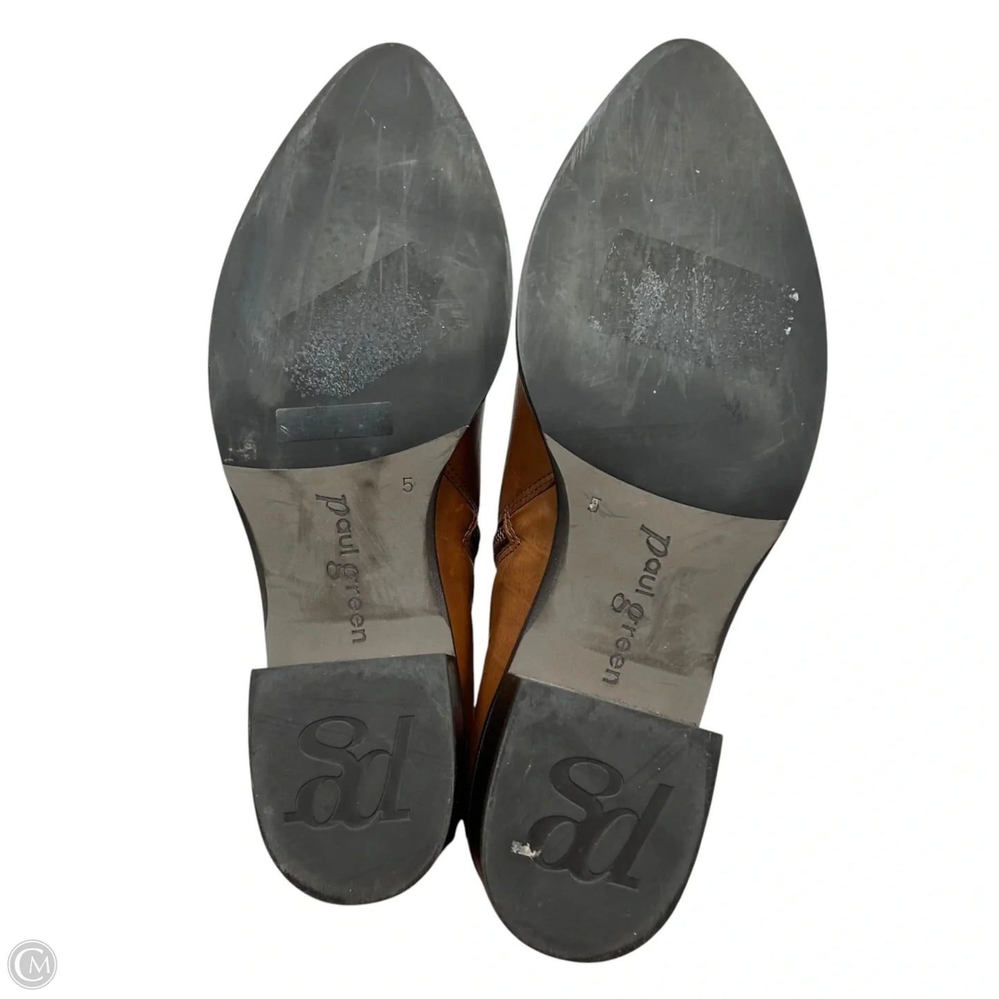 Boots Ankle Heels By Paul Green In Tan, Size: 7