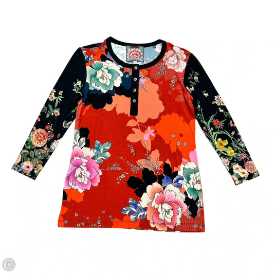 Top Long Sleeve Designer By Johnny Was In Multi-colored, Size: Xxs