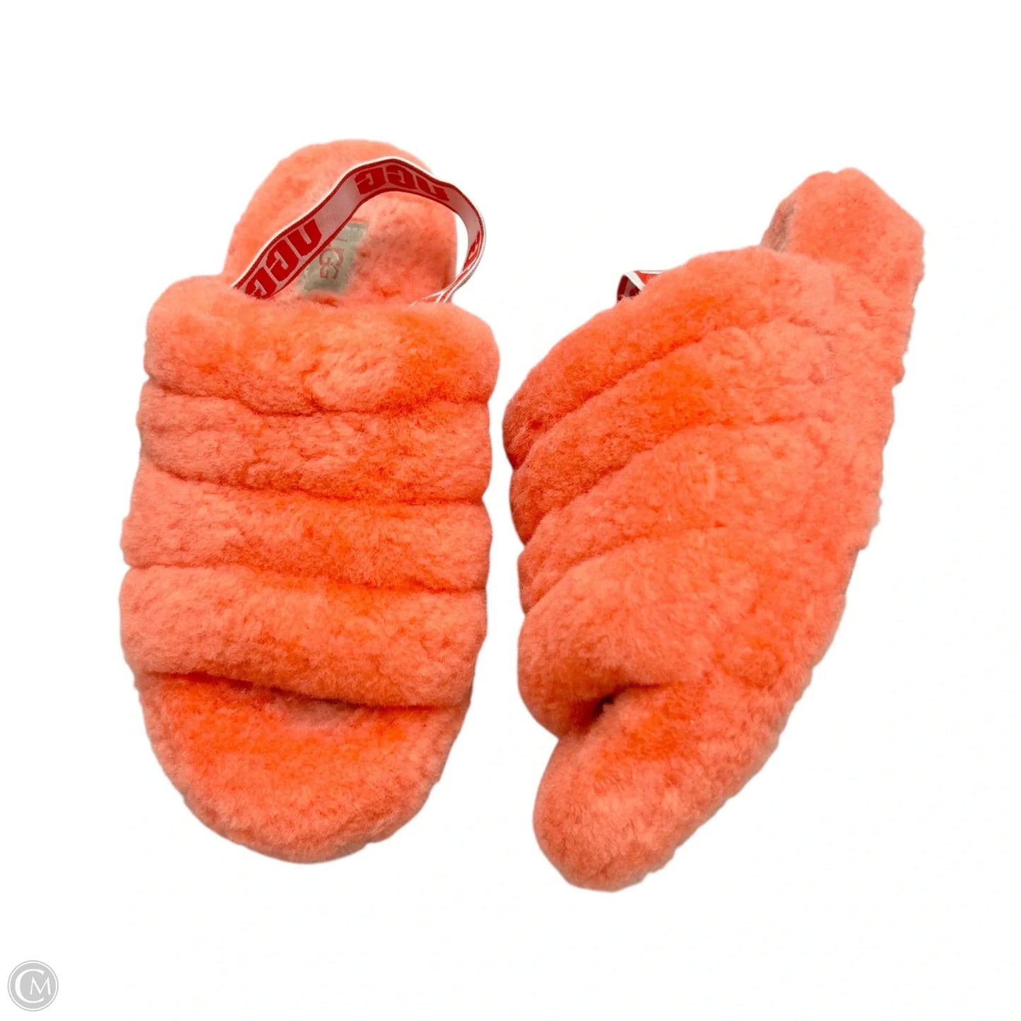 Slippers Designer By Ugg In Coral, Size: 8