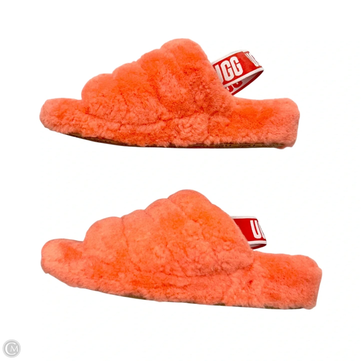 Slippers Designer By Ugg In Coral, Size: 8