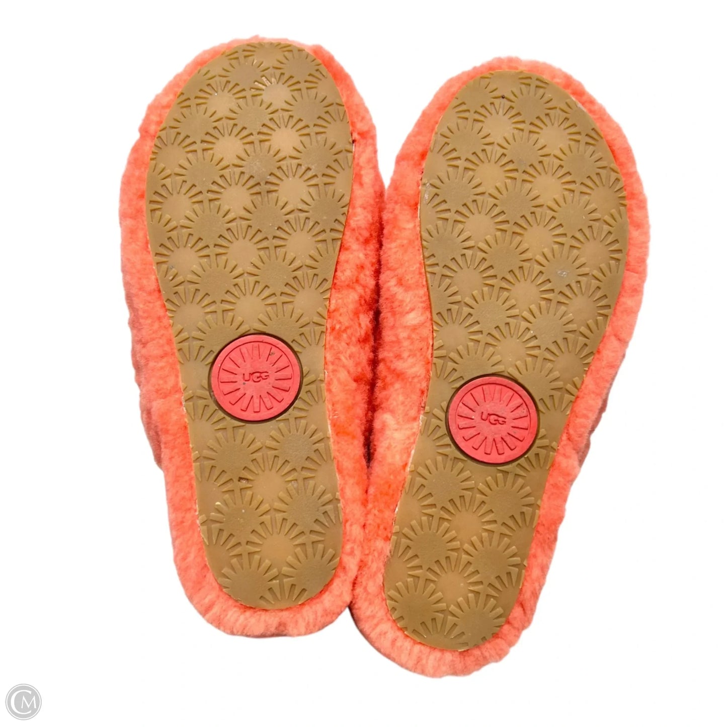 Slippers Designer By Ugg In Coral, Size: 8