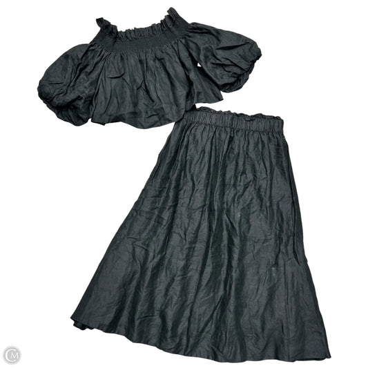 Skirt Set 2pc By Banana Republic In Black, Size: M