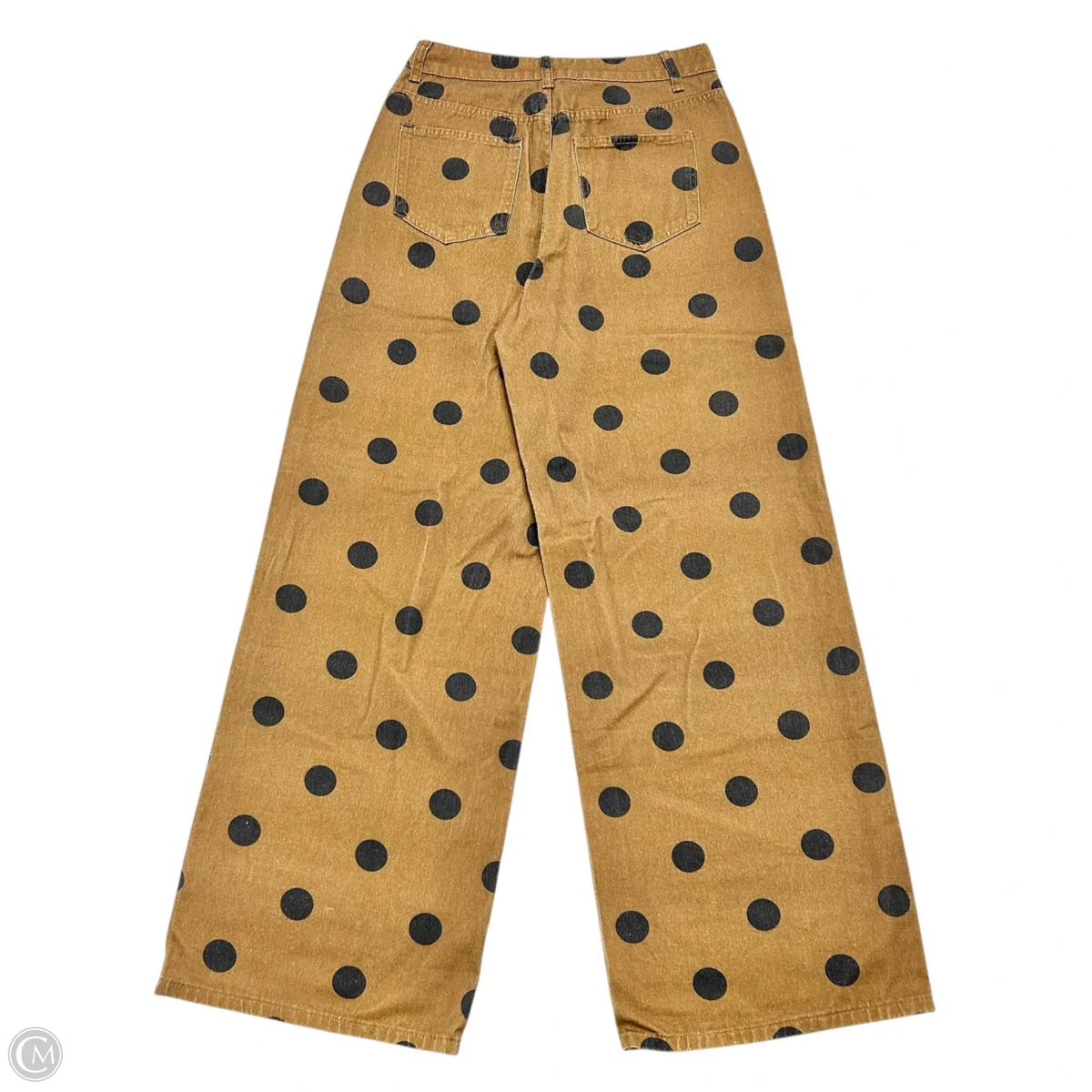 Jeans Wide Leg In Polkadot Pattern, Size: 6