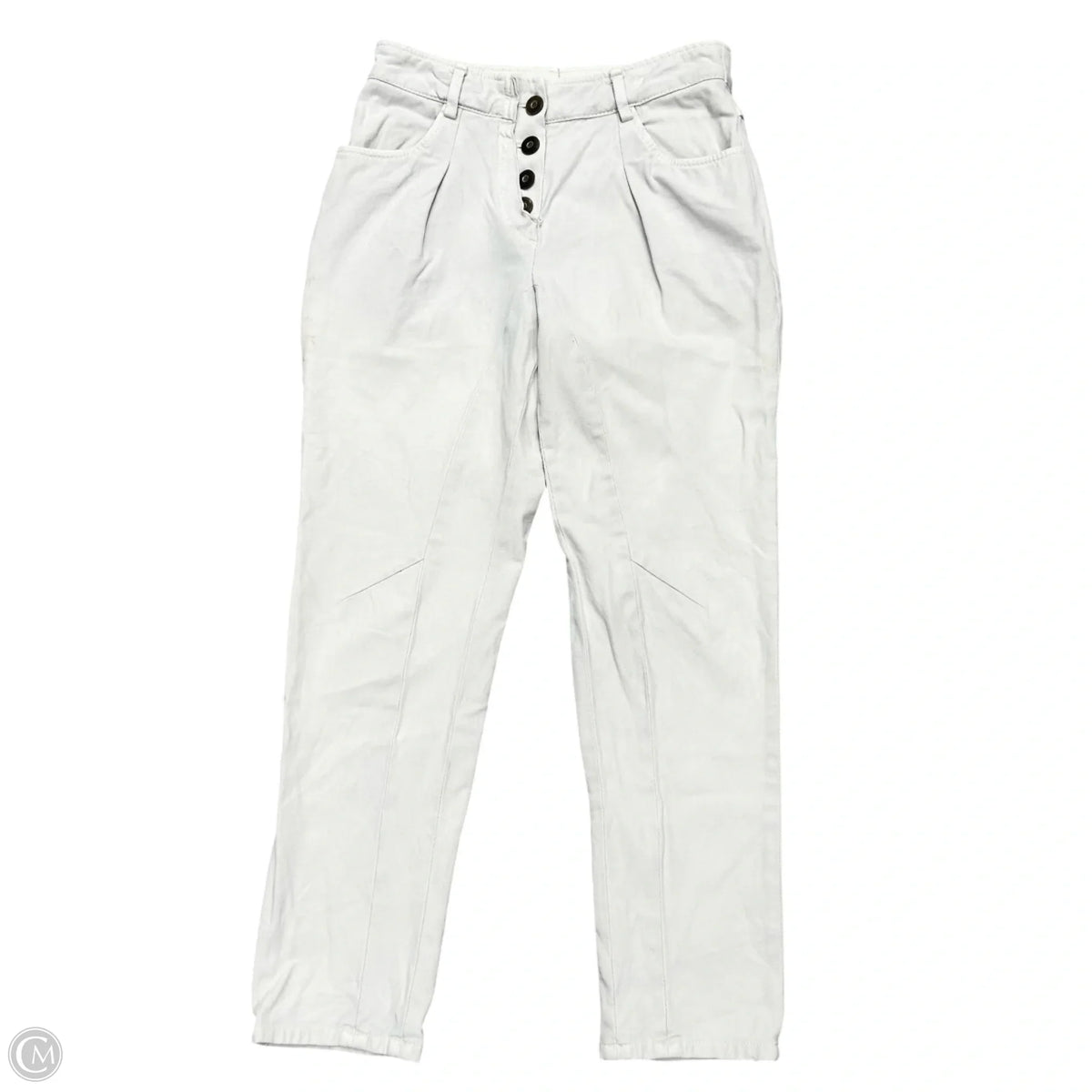 Pants Designer By Brunello Cucinelli In Off White, Size: 4