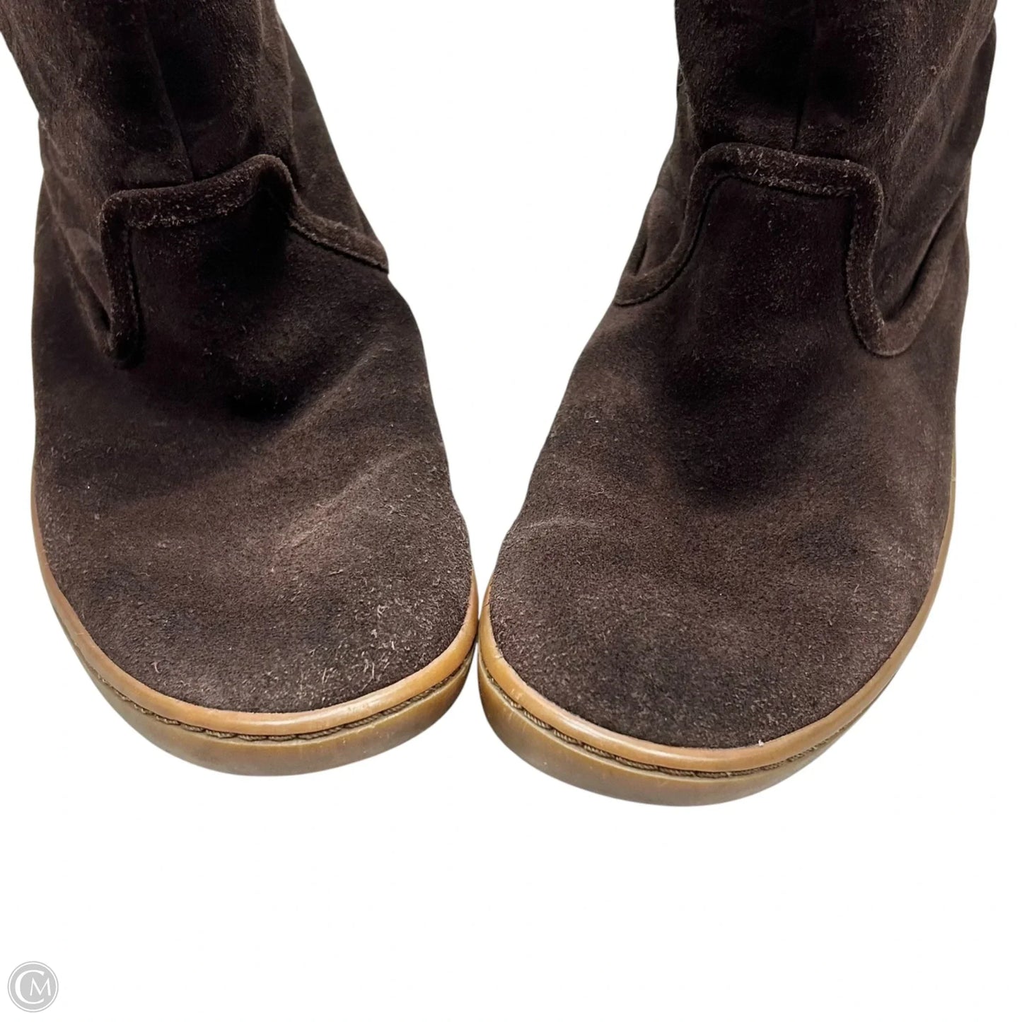 Boots Designer By Coach In Brown, Size: 7