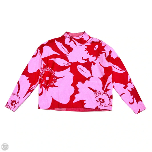 Sweater By Maeve In Pink & Red, Size: S