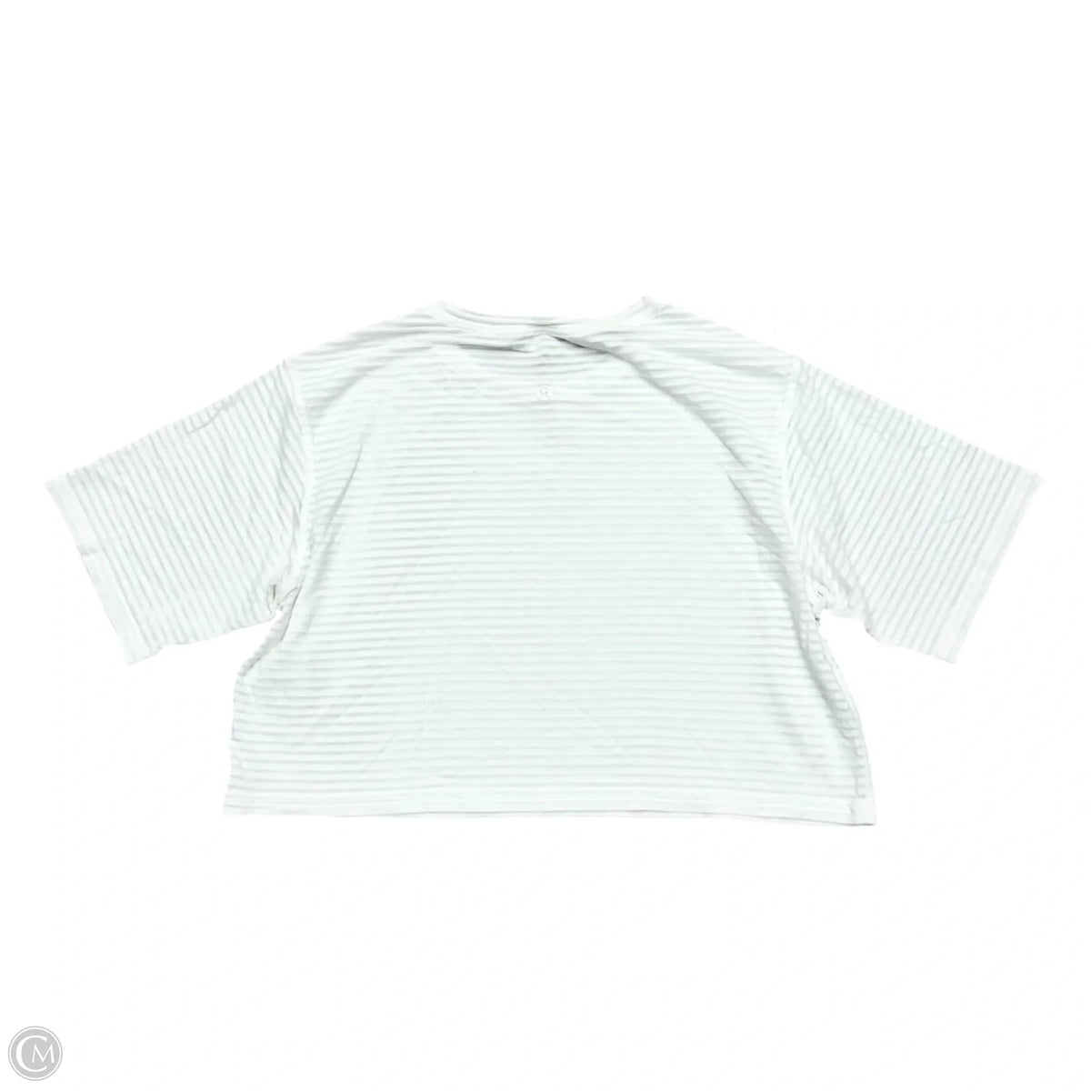 Athletic Top Short Sleeve By Lululemon In White, Size: S