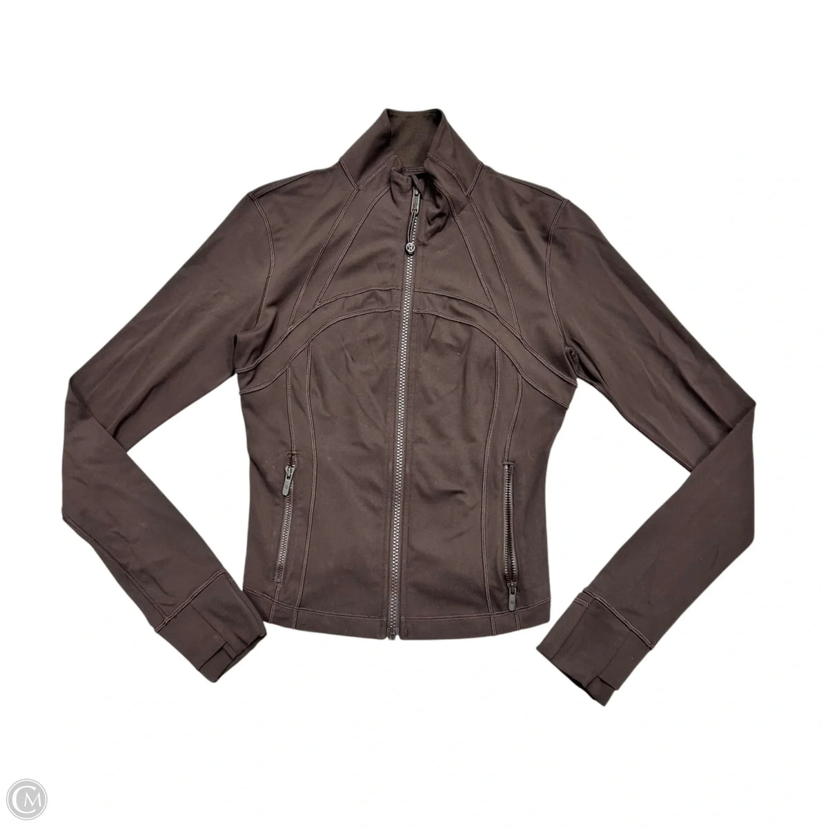 Athletic Jacket By Lululemon In Brown, Size: S